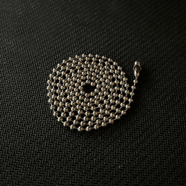 Кульковий ланцюжок із ювелірної нержавіючої сталі із застібкою (США)